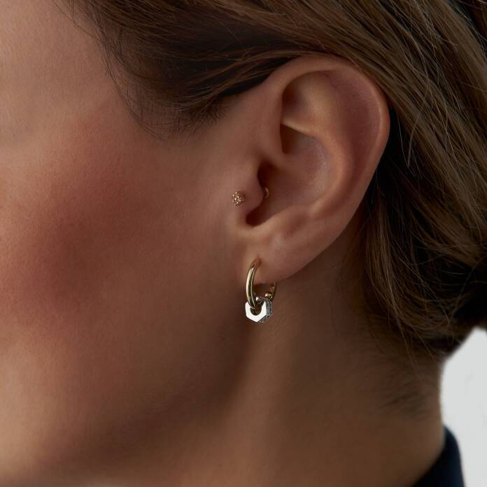 Taşlı Zar Küpe - 2