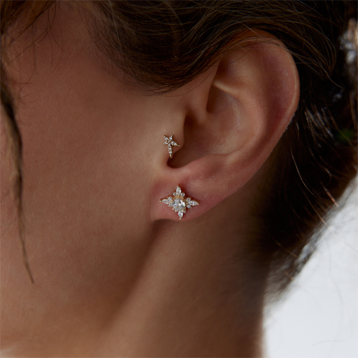 Taşlı Zarafet Küpe - Rayna (1)