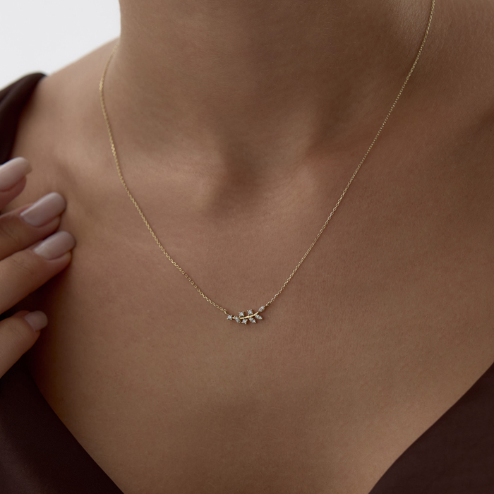 Taşlı Zeytin Dalı Kolye - Gökhan Bera (1)