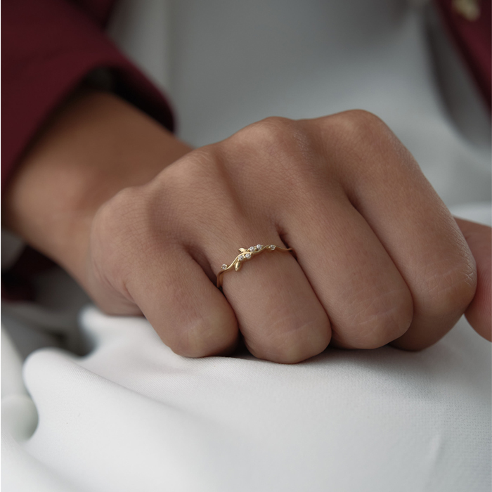 Taşlı Zeytin Dalı Yüzük - RİTİM