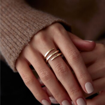 Taşsız Sarmaşık Yüzük - Rayna (1)