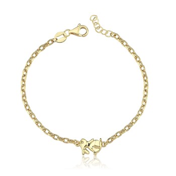Tavşanlı Ataç Zincir Çocuk Bilekliği - Melike