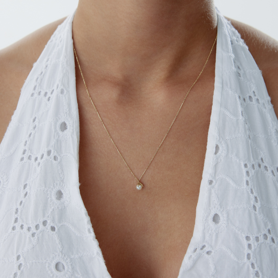 Tek İncili Kolye - 2