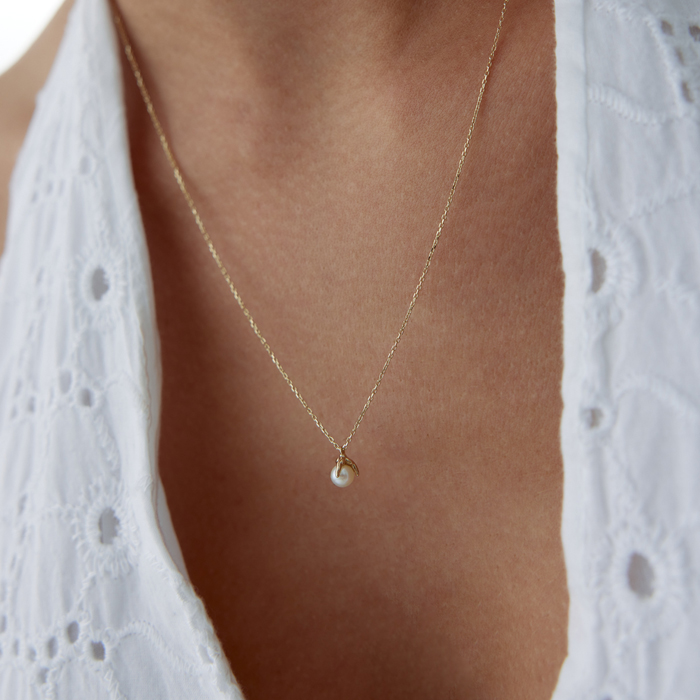 Tek İncili Kolye - Rayna