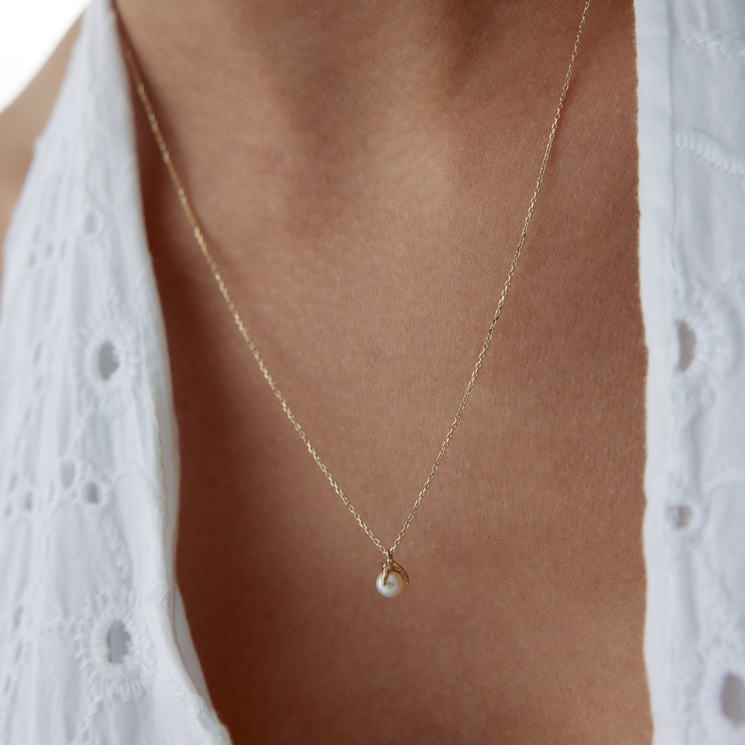 Tek İncili Kolye - 1