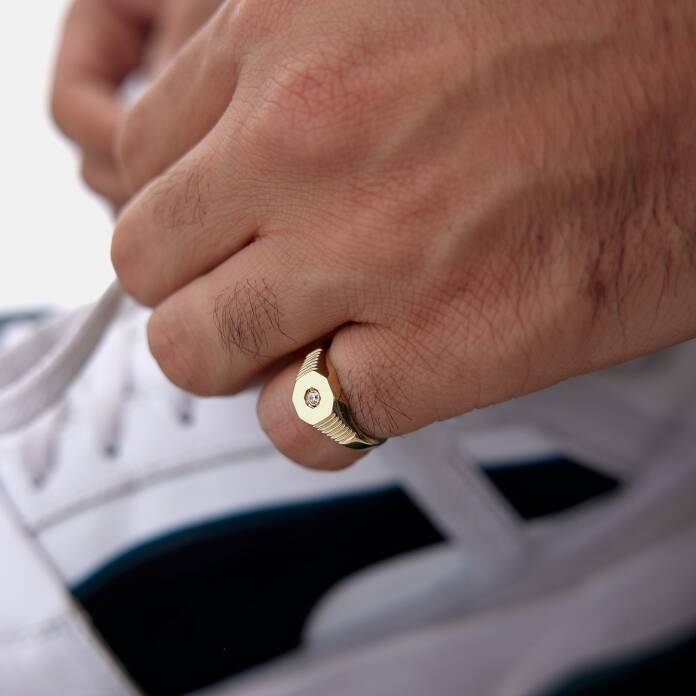 Tek Taş Şövalye Yüzük - 1