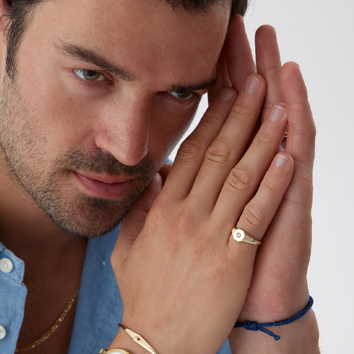 Tek Taş Şövalye Yüzük - 5