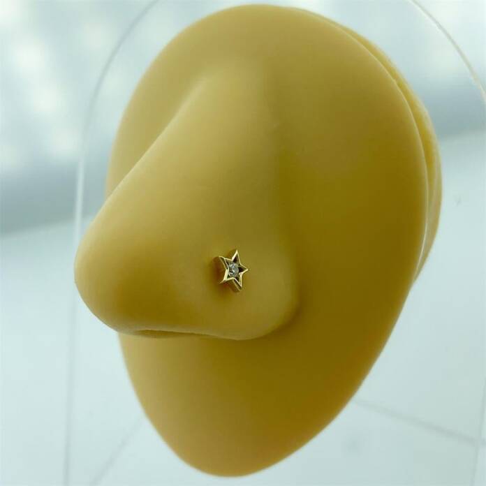 Tek Taş Yıldızlı Altın Hızma - 2