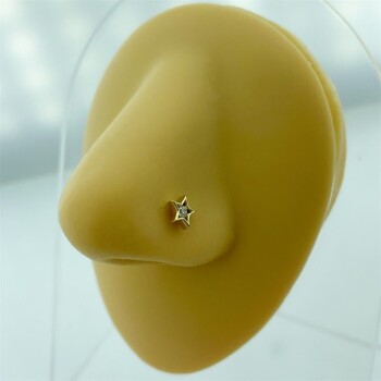 Tek Taş Yıldızlı Altın Hızma - Dianora (1)