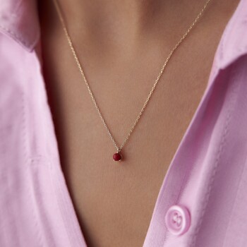 Tekli Mercan Tohum Kolye - Rayna