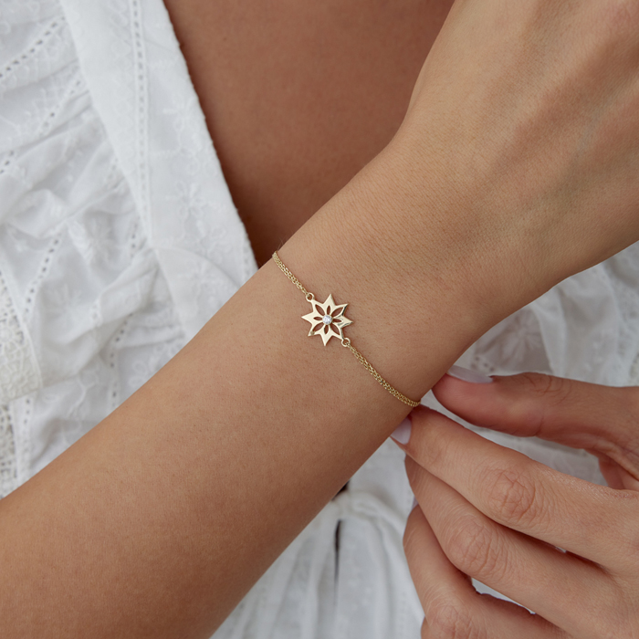 TekTaş Çiçek Bileklik - Rayna