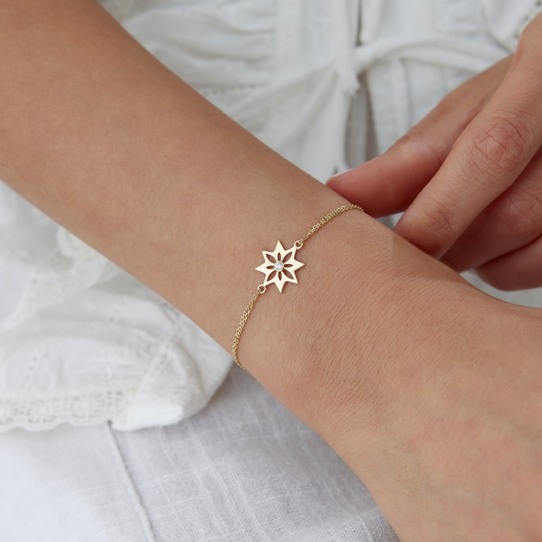 TekTaş Çiçek Bileklik - 2