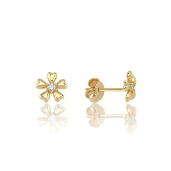 Tektaş Çiçek Çocuk Küpesi - Melike (1)