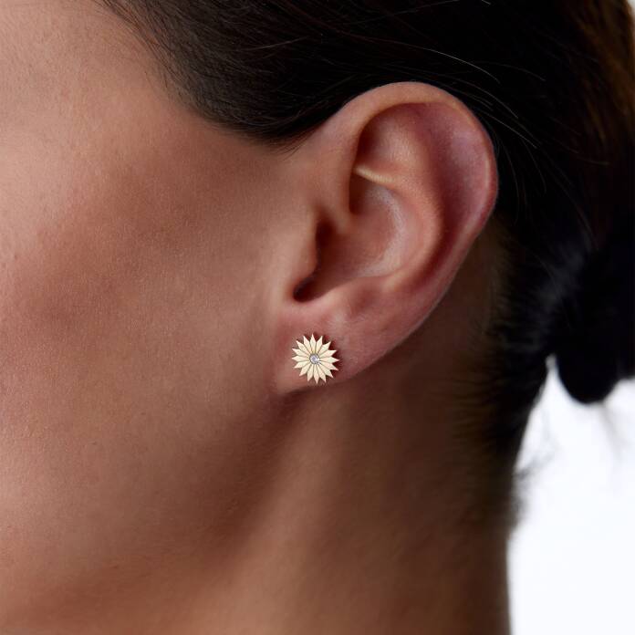 Tektaş Çiçek Küpe - 1