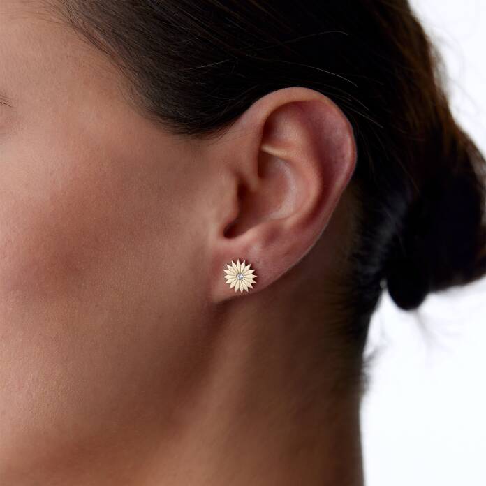 Tektaş Çiçek Küpe - 2