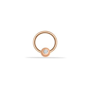 Tektaş Daire Motifli Helix Piercing - Dianora