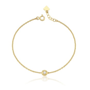 Tektaş Elmas Charm Uçlu Bileklik - 4