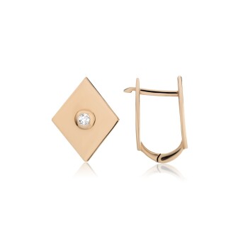 Tektaş Karo Plaka Küpe - 3