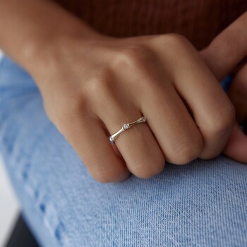 Tektaş Kemik Yüzük - Rayna