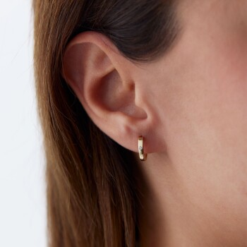 Tektaş Mini Halka J Küpe - Arax