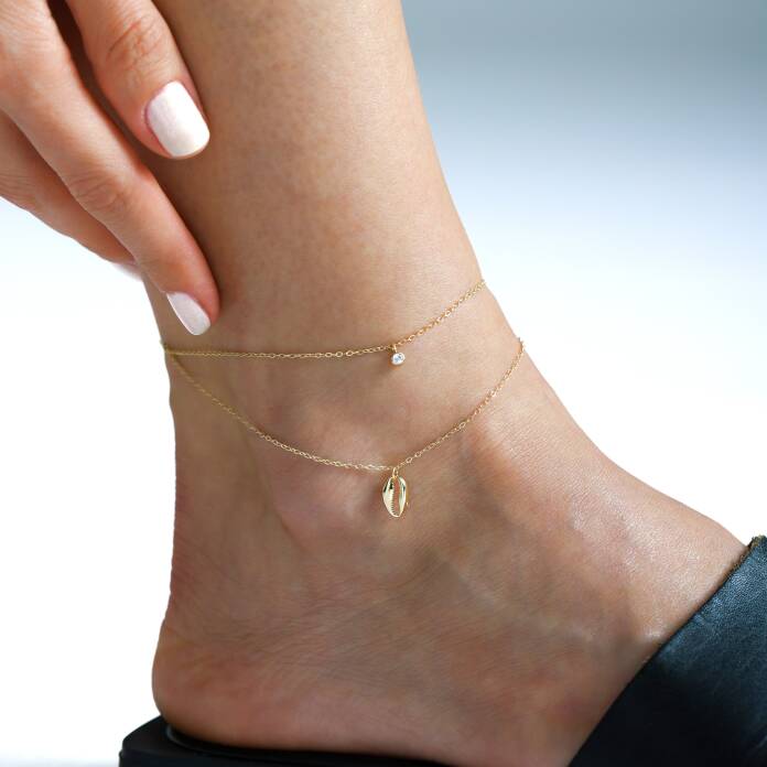 Tektaş ve Deniz Kabuğu İkili Halhal - 2