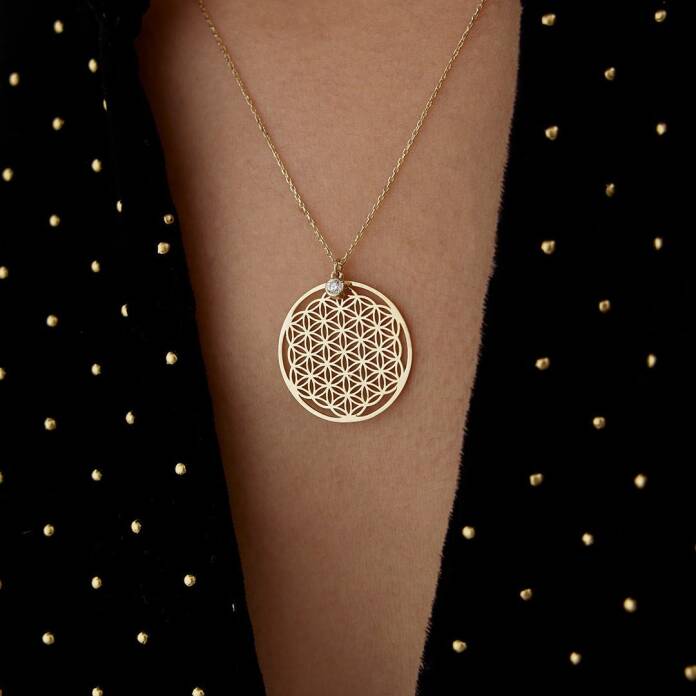 Tektaş Yaşam Çiçeği Kolye - 1