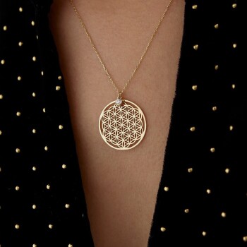 Tektaş Yaşam Çiçeği Kolye - Rayna