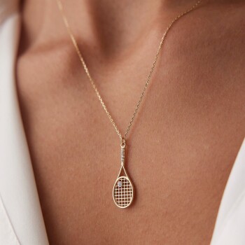 Tenis Raket Kolye - Rayna