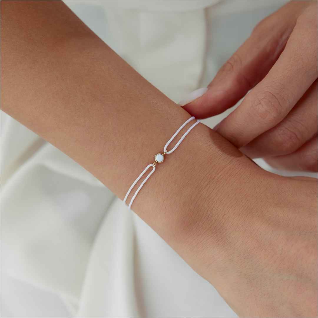 Terazi Burcu Opal İpli Bileklik - 1