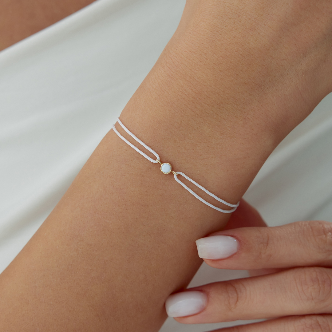 Terazi Burcu Opal İpli Bileklik - 2