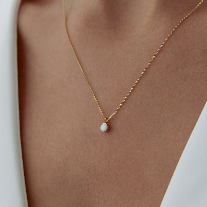 Terazi Burcu Opal Kolye - Simoro (1)