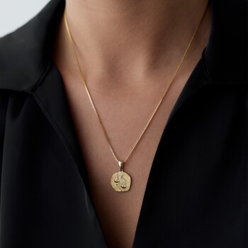 Terazi Burcu Plaka Kolye - Koçak