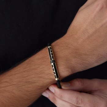 Ters Düz Model Erkek Bileklik - Koçak