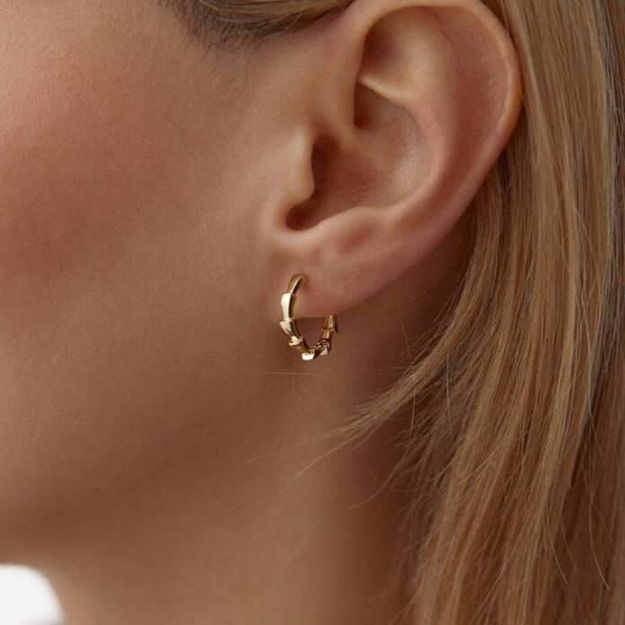 Timsah Pulu Halka Küpe - 1