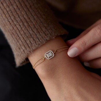 Tırnak Makası Zincir Baget Bileklik - Rayna (1)