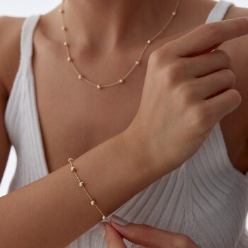 Tırnak Makası Zincir Dorica Bileklik - 3