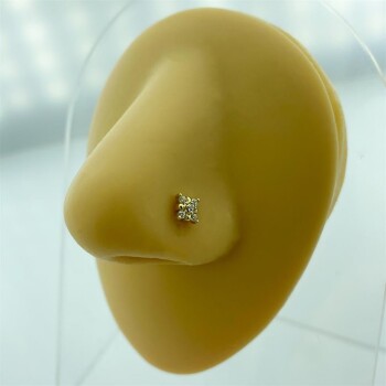 Tırnaklı Çiçek Motifli Altın Hızma - 2