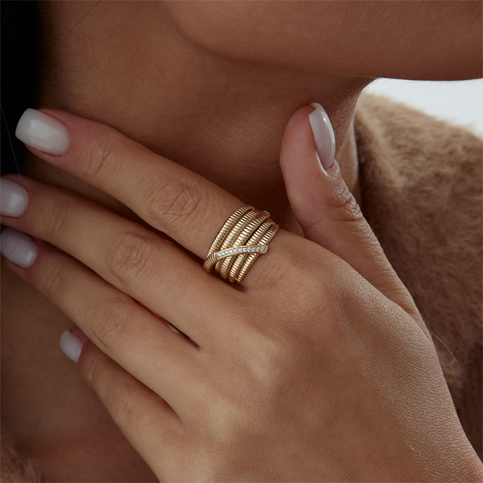 Tırtıl Sarmal Yüzük - Mazi