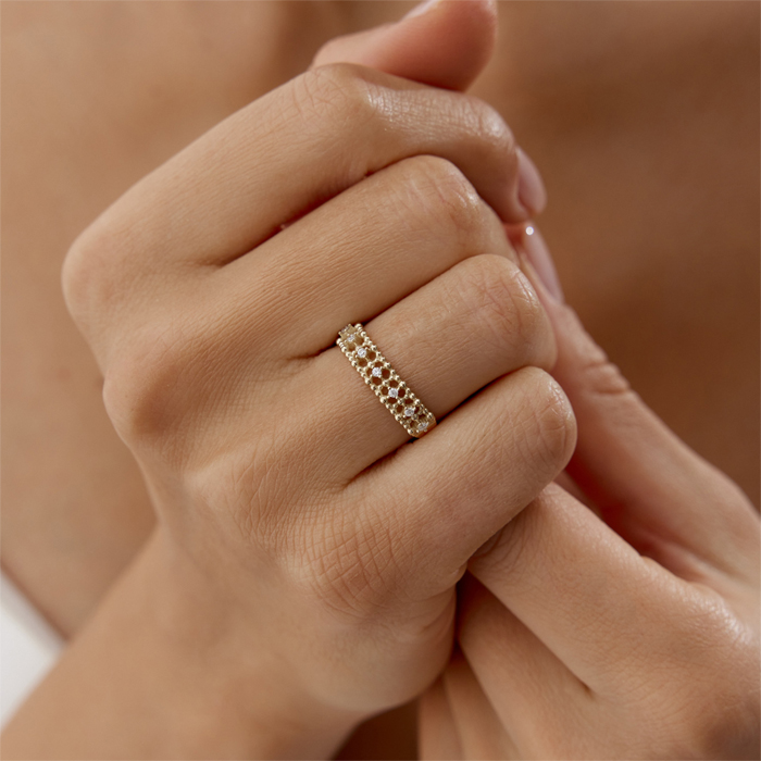 Tona Taşlı Yüzük - Alen (1)