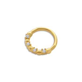 Top Arası Taşlı Helix Piercing - Alen