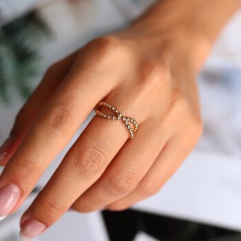 Top Detay Yüzük - Mazal