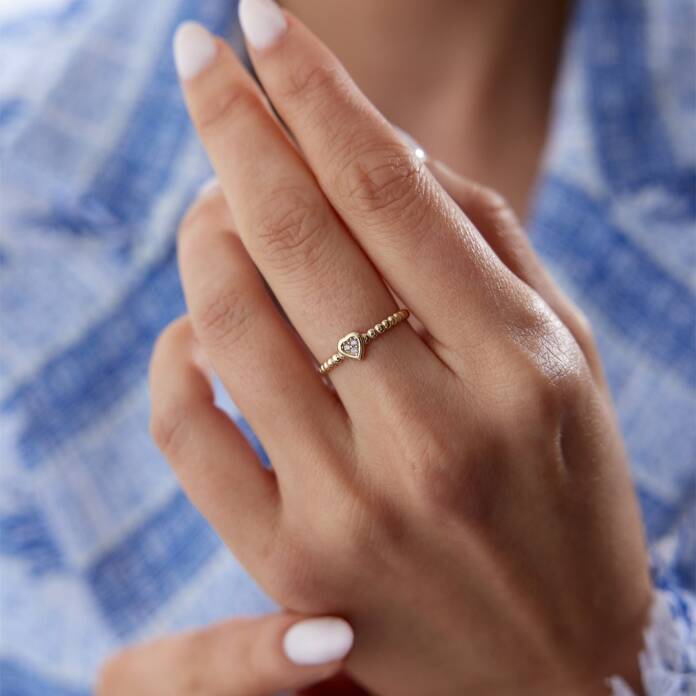 Top Kalp Yüzük - 1