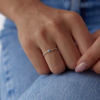 Top Top Firuze Yüzük - Rayna (1)