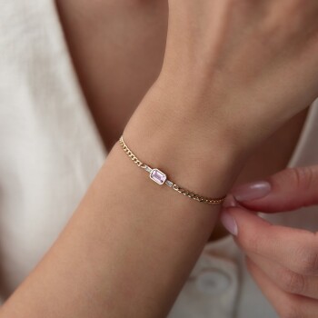 Toz Pembe Baget Bileklik - Rayna