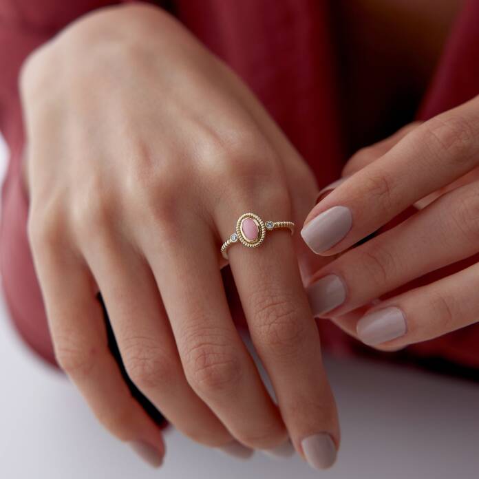 Toz Pembe Renkli Yüzük - 2