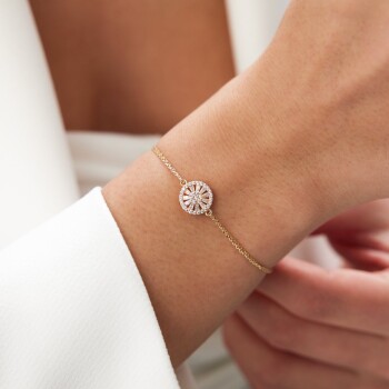 Trapez Baget Taşlı Bileklik - Rayna