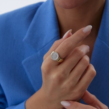 Trapez Big Baget Yüzük - Cemart