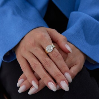 Trapez Big Baget Yüzük - Cemart (1)