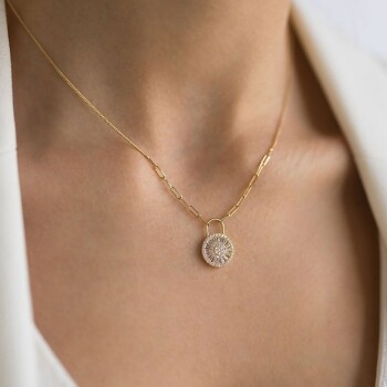 Trapez Kilit Kolye - Rayna