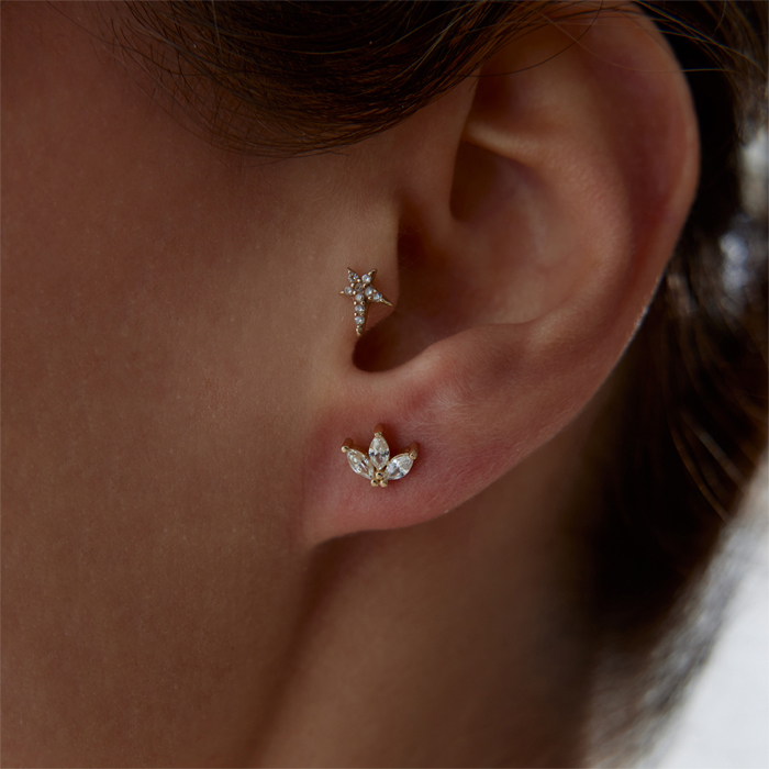 Trefoil Küpe - Rayna (1)